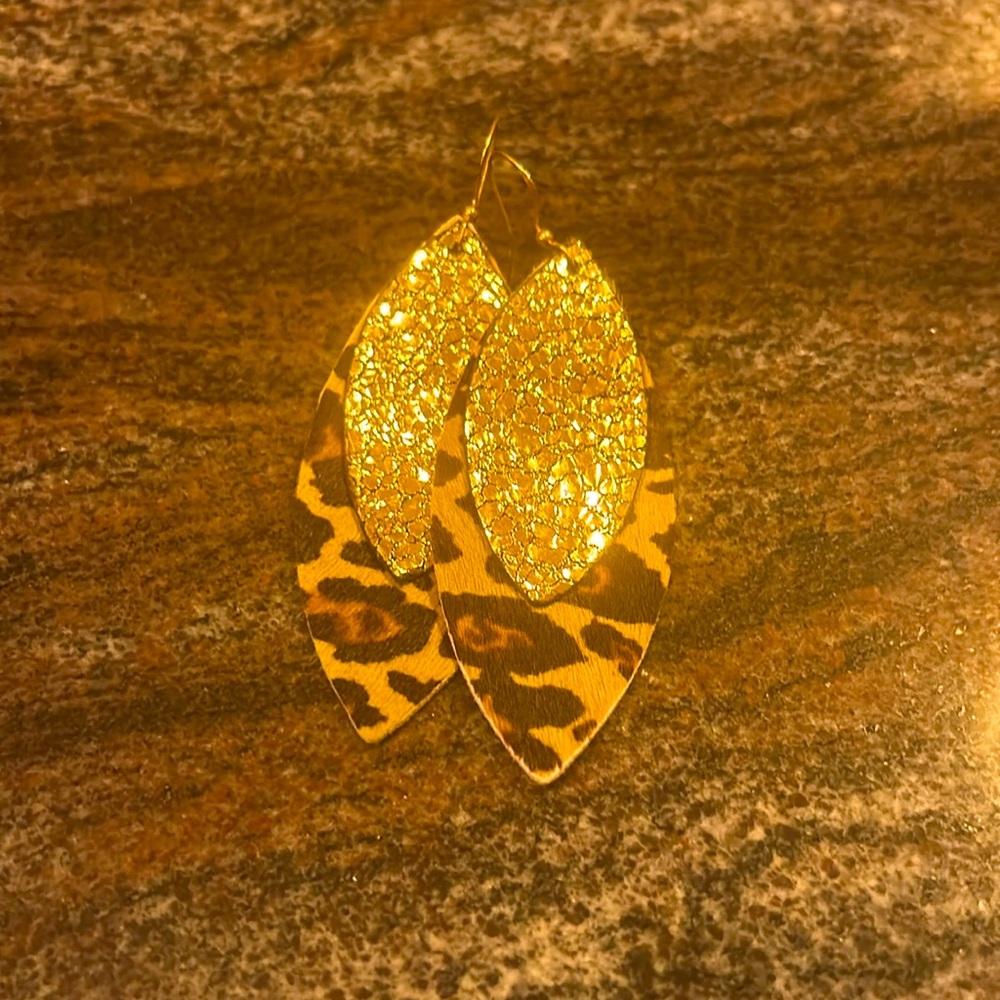 Leopard earrings